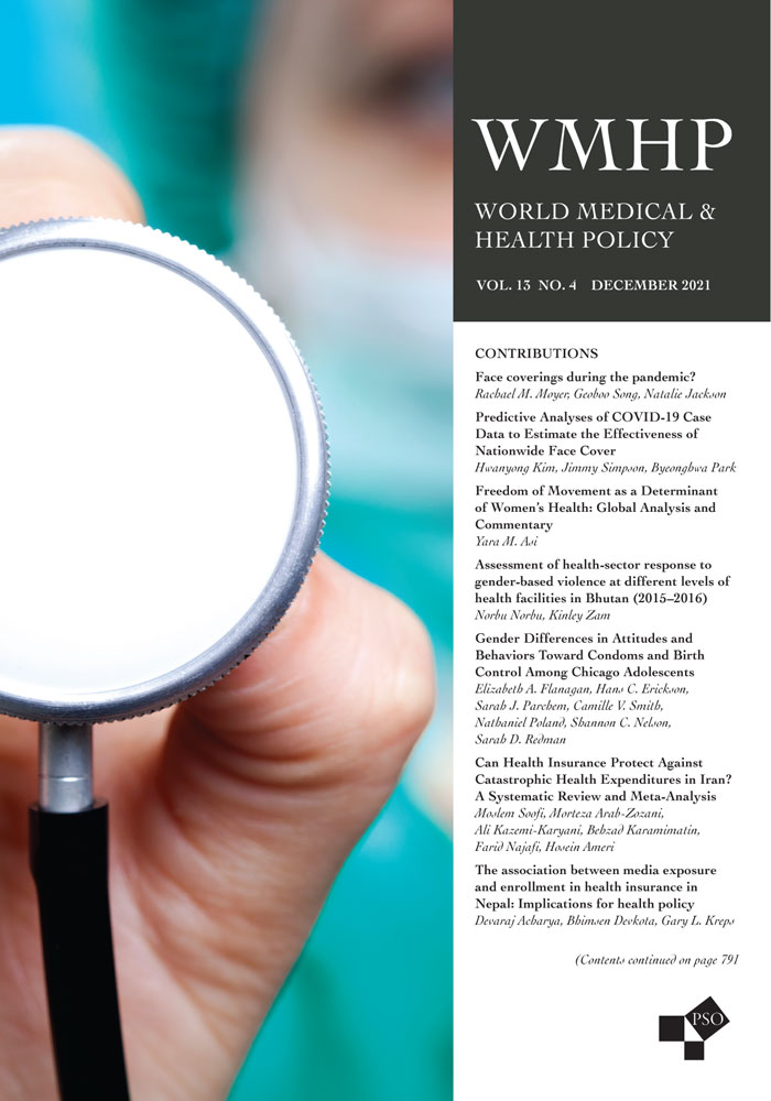 Assessment of health‐sector response to gender‐based violence at different levels of health facilities in Bhutan (2015–2016)