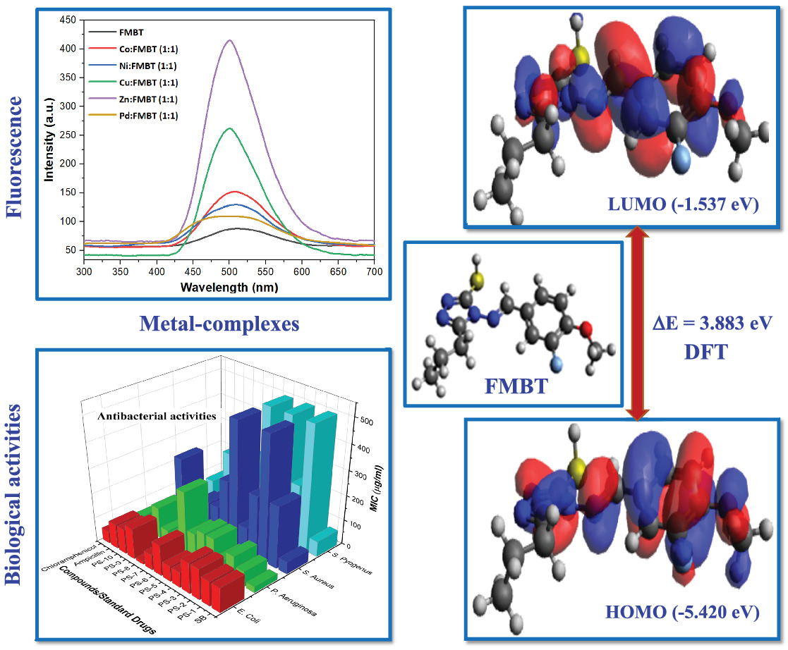 Synthesis, spectroscopic, theoretical and biological evaluation of novel Schiff base complexes of divalent transition metals