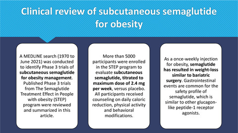 Clinical review of subcutaneous semaglutide for obesity