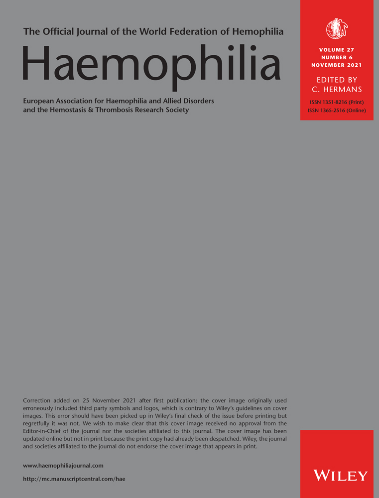 Social participation is reduced in type 3 Von Willebrand disease patients and in patients with a severe bleeding phenotype