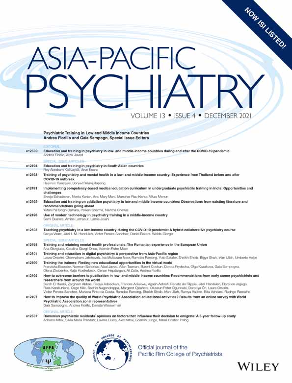 Teaching psychiatry in a low‐income country during the COVID‐19 pandemic: A hybrid collaborative psychiatry course