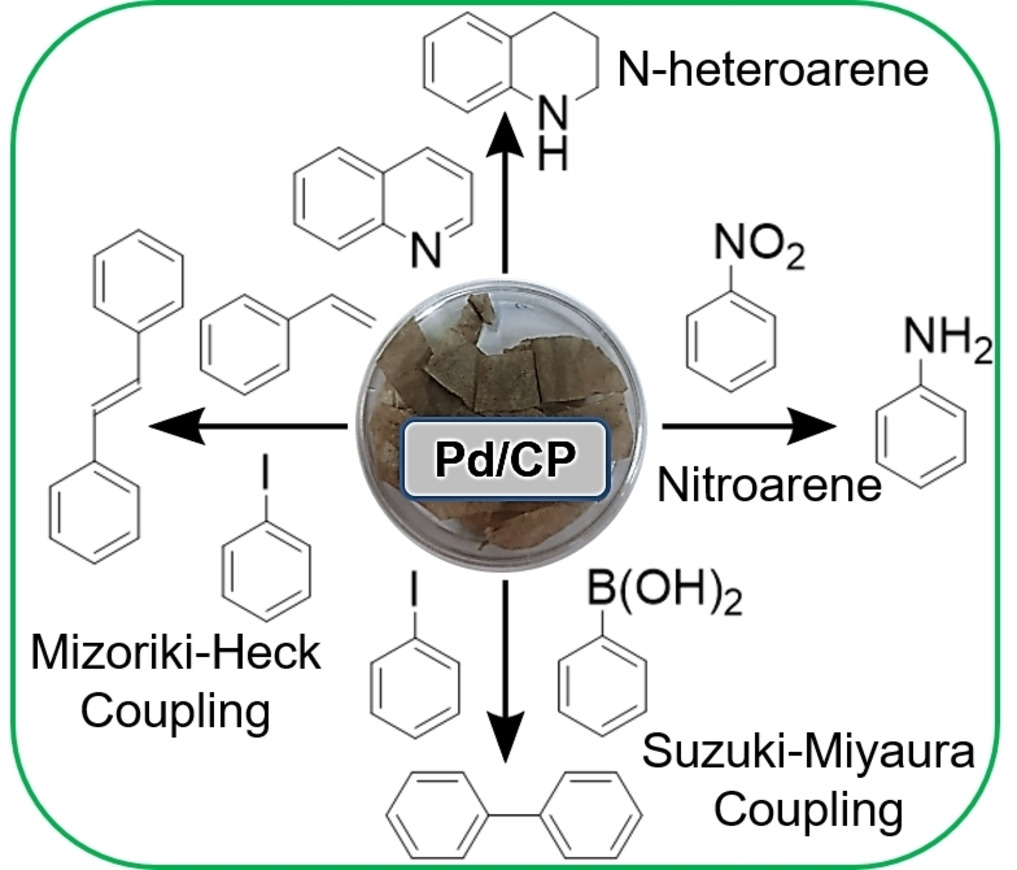 Palladium Nanoparticles Supported on Cellulosic Paper as Multifunctional Catalyst for Coupling and Hydrogenation Reactions