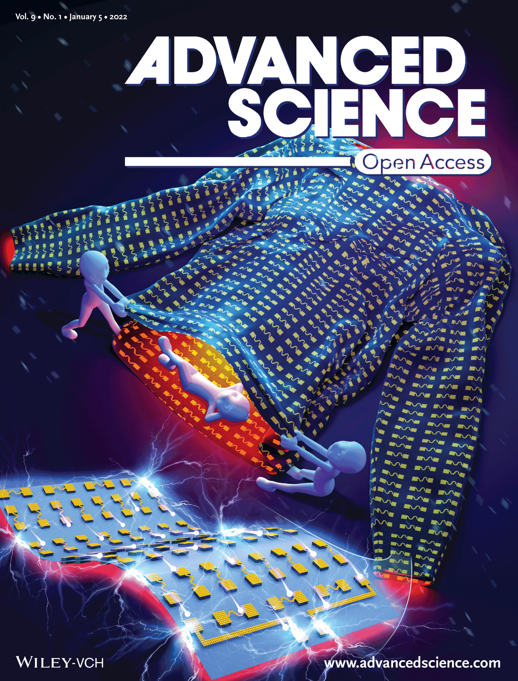 Whole Fabric‐Assisted Thermoelectric Devices for Wearable Electronics (Adv. Sci. 1/2022)