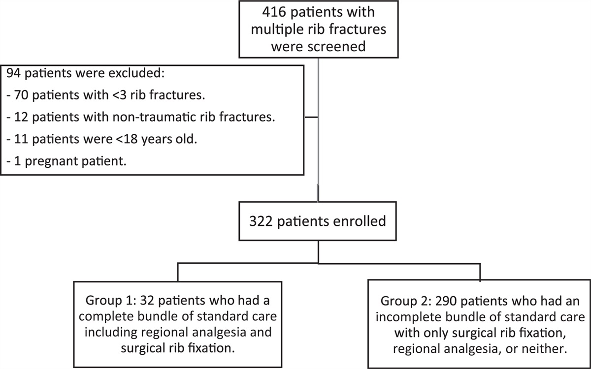 Multiple Rib Fractures Management in a Tertiary Trauma Center: A Retrospective Observational Study