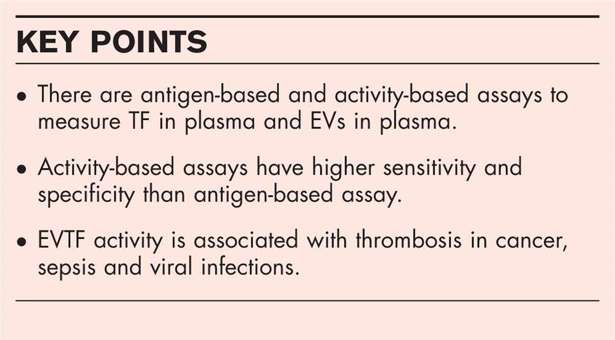 Measurement of tissue factor-positive extracellular vesicles in plasma: strengths and weaknesses of current methods