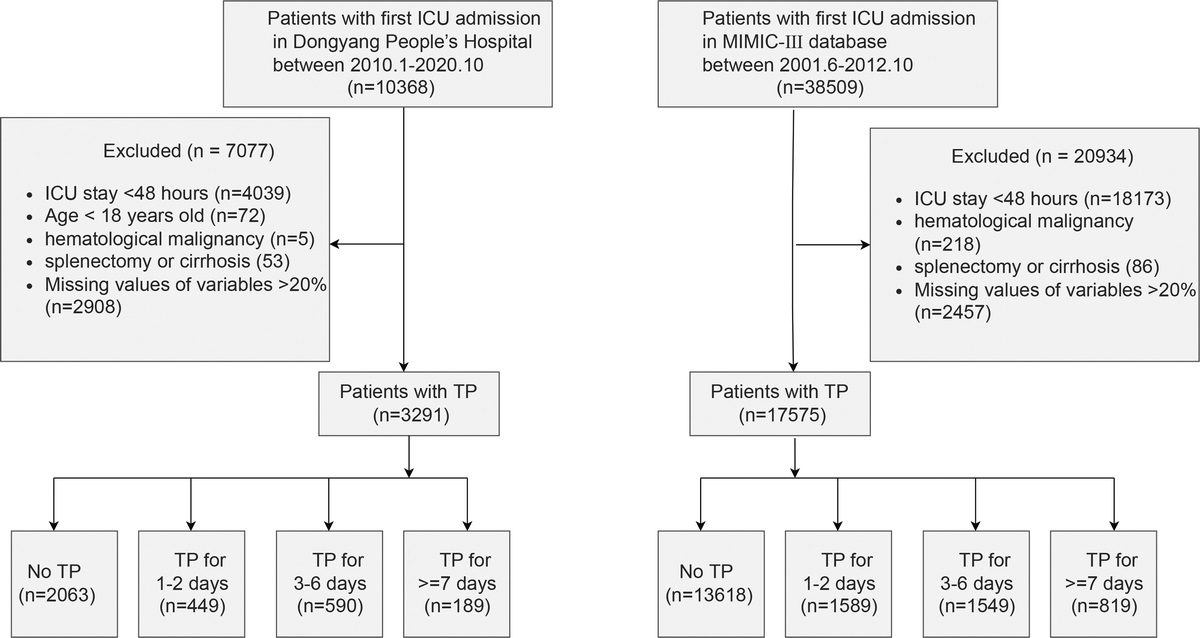 RISK OF HOSPITAL MORTALITY IN CRITICALLY ILL PATIENTS WITH TRANSIENT AND PERSISTENT THROMBOCYTOPENIA: A RETROSPECTIVE STUDY