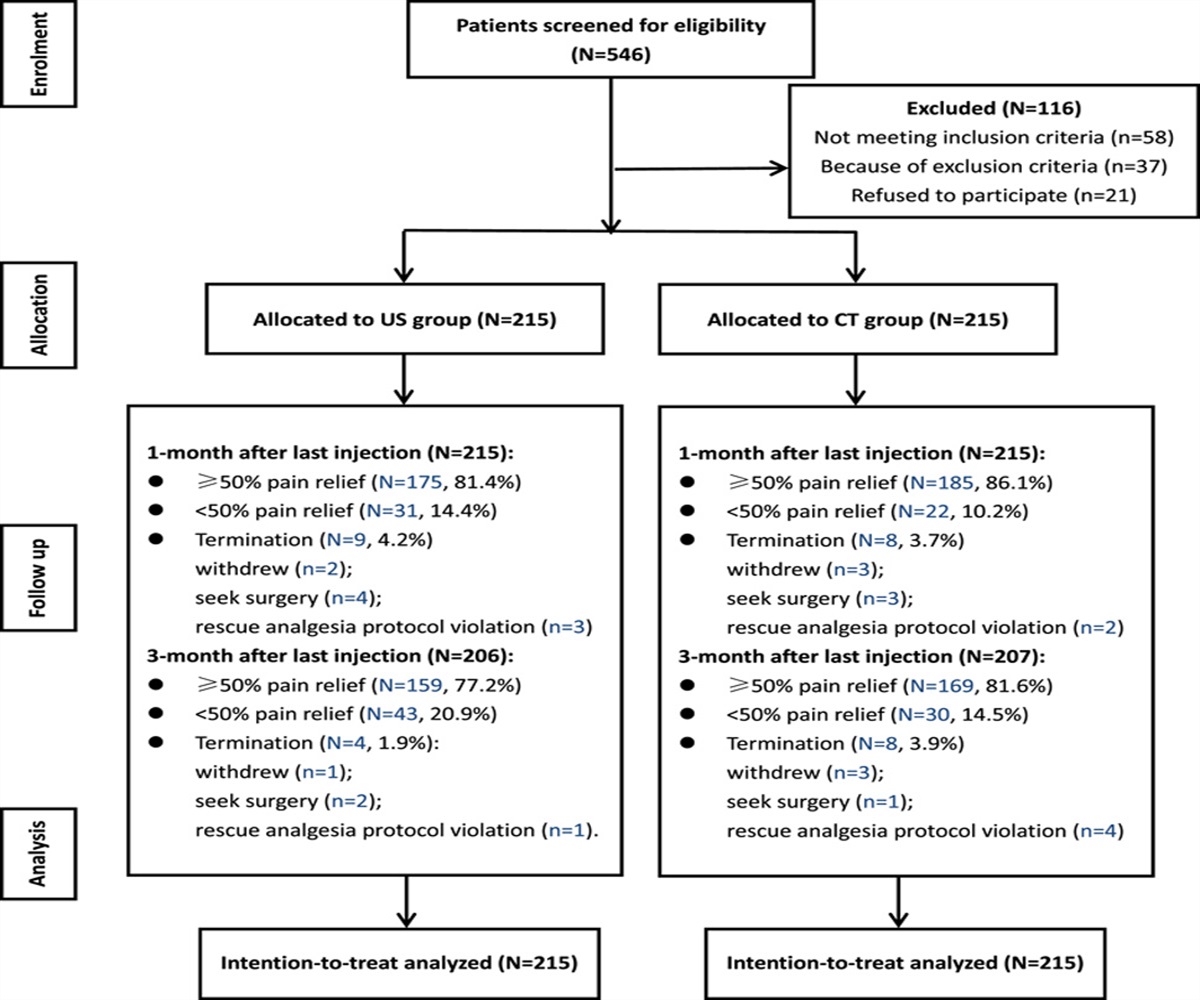 Ultrasound-guided Versus Computed Tomography Fluoroscopy-assisted Cervical Transforaminal Steroid Injection for the Treatment of Radicular Pain in the Lower Cervical Spine: A Randomized Single-blind Controlled Noninferiority Study