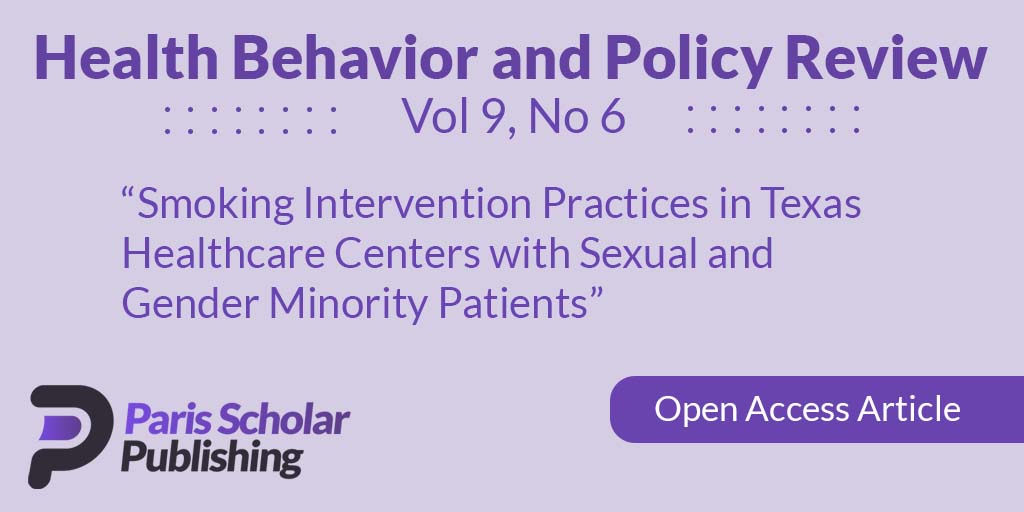 Smoking Intervention Practices in Texas Healthcare Centers with Sexual and Gender Minority Patients