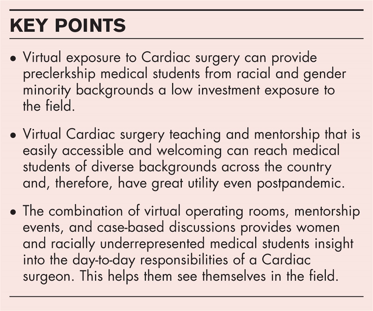 Engaging medical students in cardiac surgery: a focus on equity, diversity, and inclusion