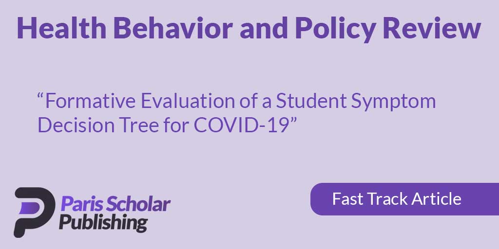 Formative Evaluation of a Student Symptom Decision Tree for COVID-19