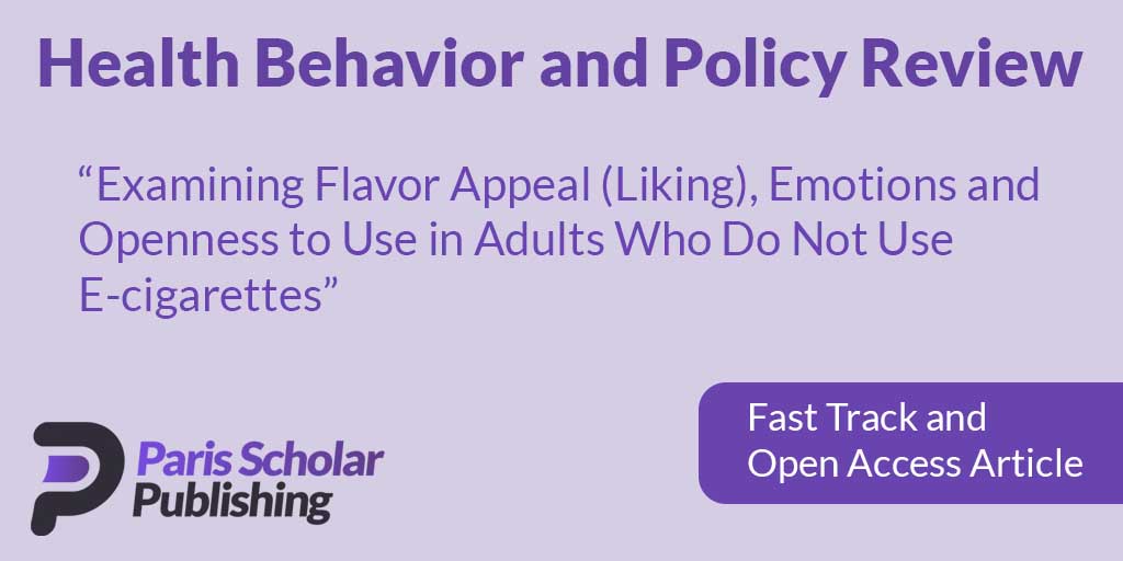 Examining Flavor Appeal (Liking), Emotions and Openness to Use in Adults Who Do Not Use E-cigarettes