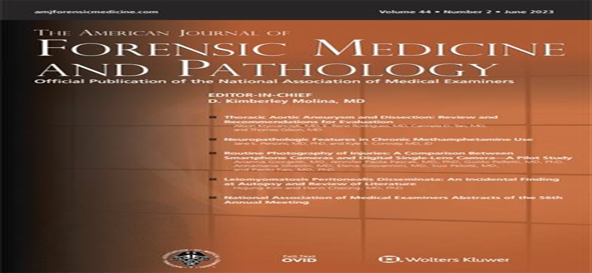 National Association of Medical Examiners Abstracts of the 56th Annual Meeting
