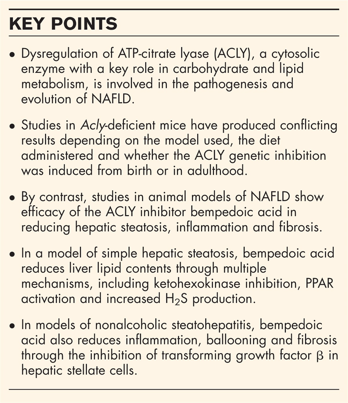 Bempedoic acid for nonalcoholic fatty liver disease: evidence and mechanisms of action