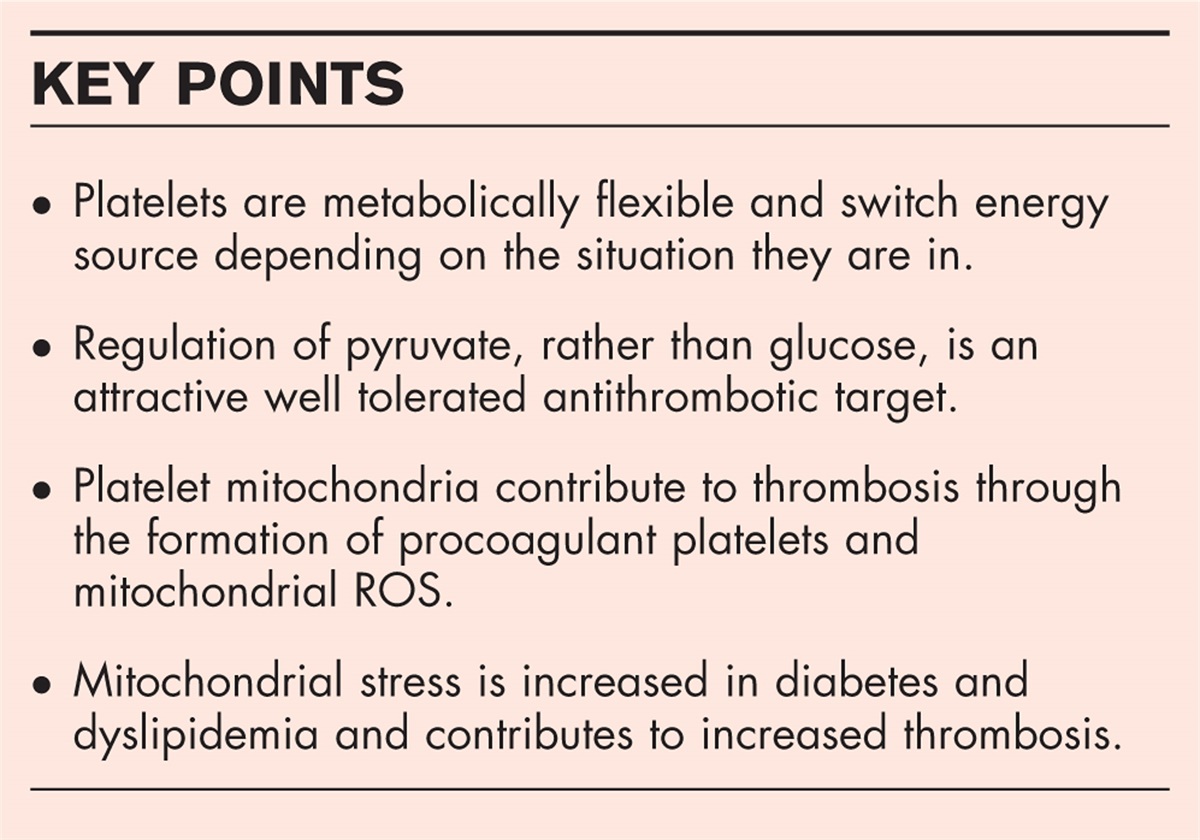 Platelet mitochondria: the mighty few