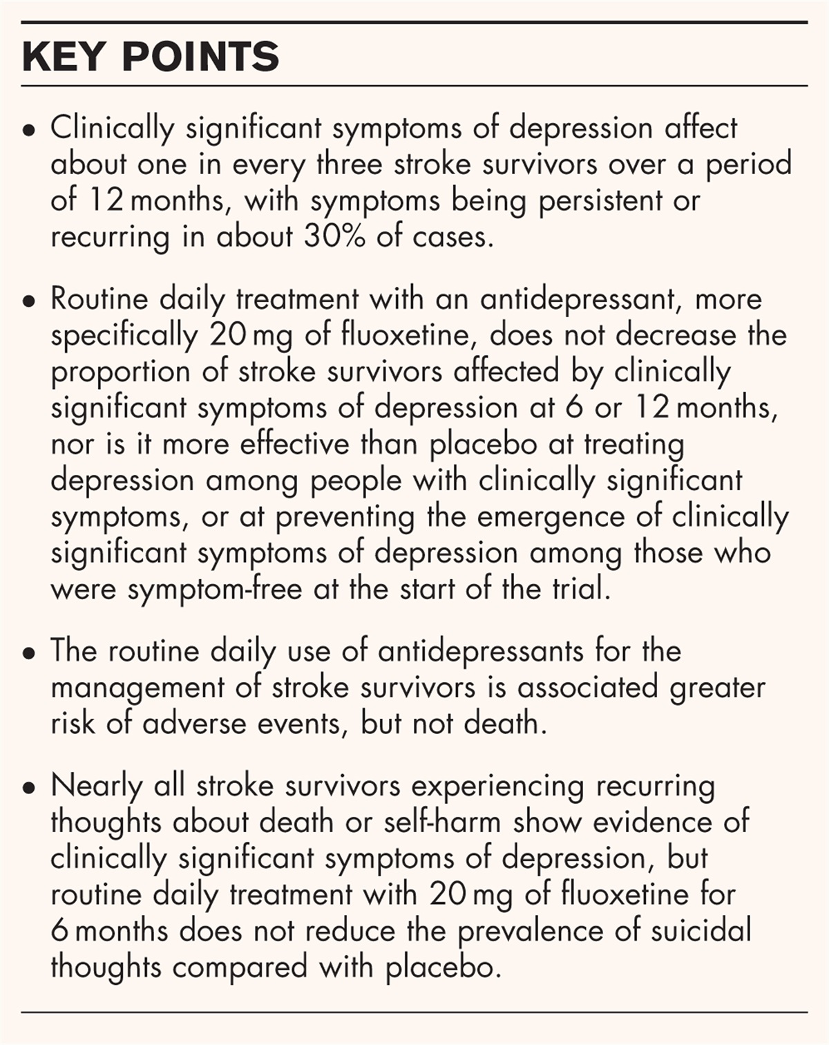 Stroke, depression, and self-harm in later life