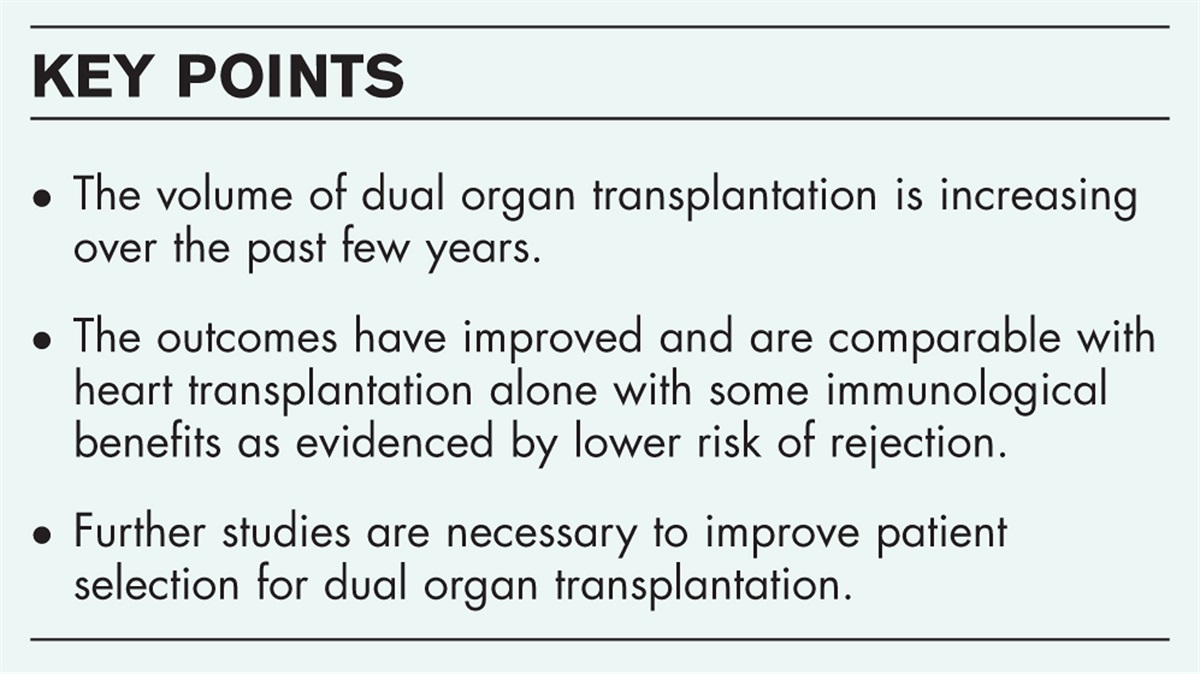 Dual organ transplantation: when heart alone is not enough