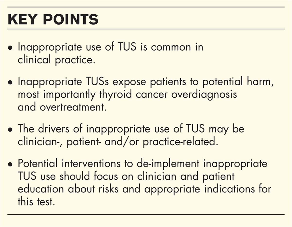 Overuse of thyroid ultrasound