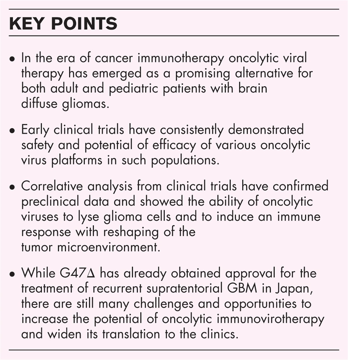 Promises of oncolytic viral therapy for adult and children with brain glioma