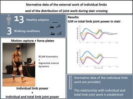 Normative data of the external work of individual limbs and of the distribution of joint work during stair crossing