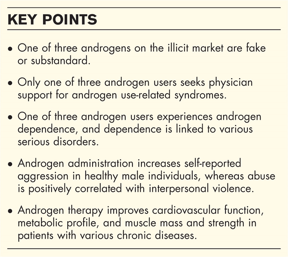 Systematic reviews and meta-analyses on androgen administration in humans: an umbrella review