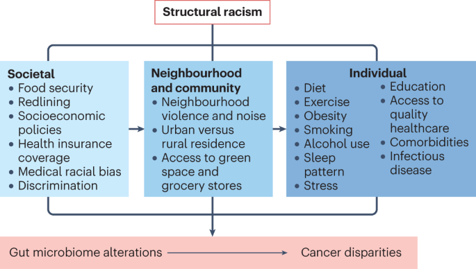 The microbiome as a determinant of racial and ethnic cancer disparities