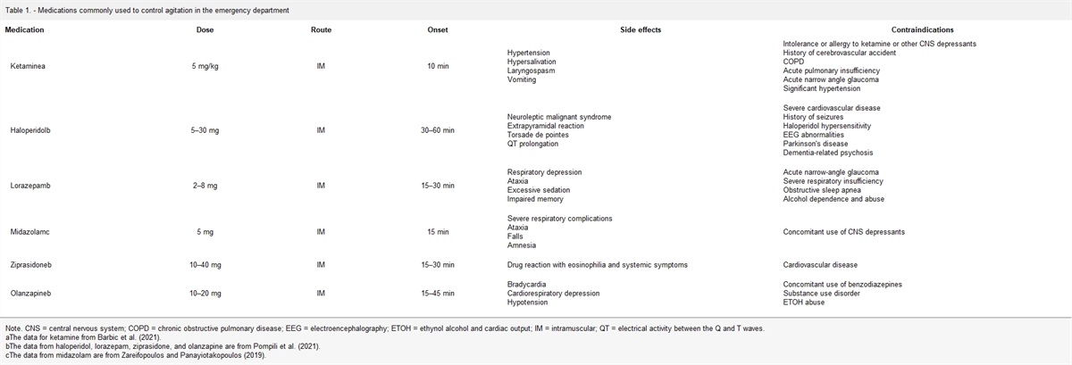 Is Ketamine an Effective Treatment of Acute Agitation in the Emergency Department? Implications for APRN Practice