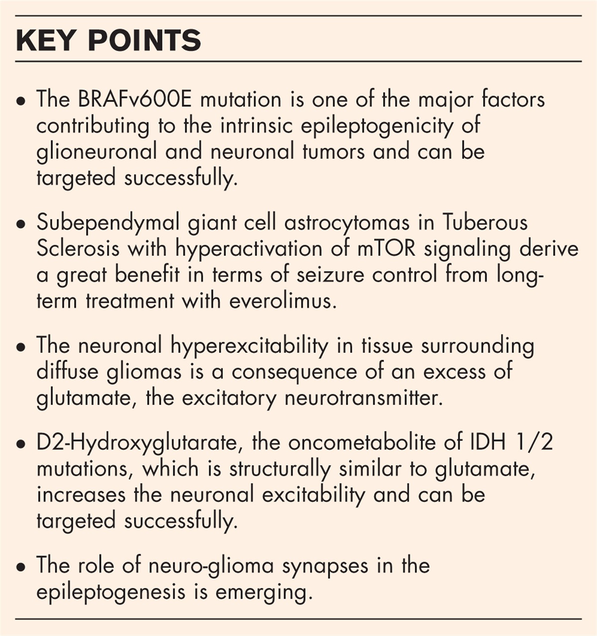 Epilepsy in gliomas: recent insights into risk factors and molecular pathways