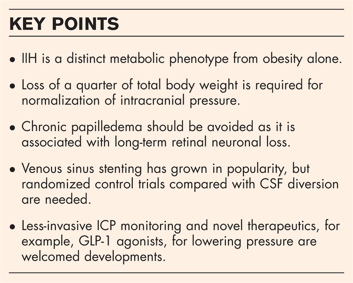 Idiopathic intracranial hypertension: expanding our understanding