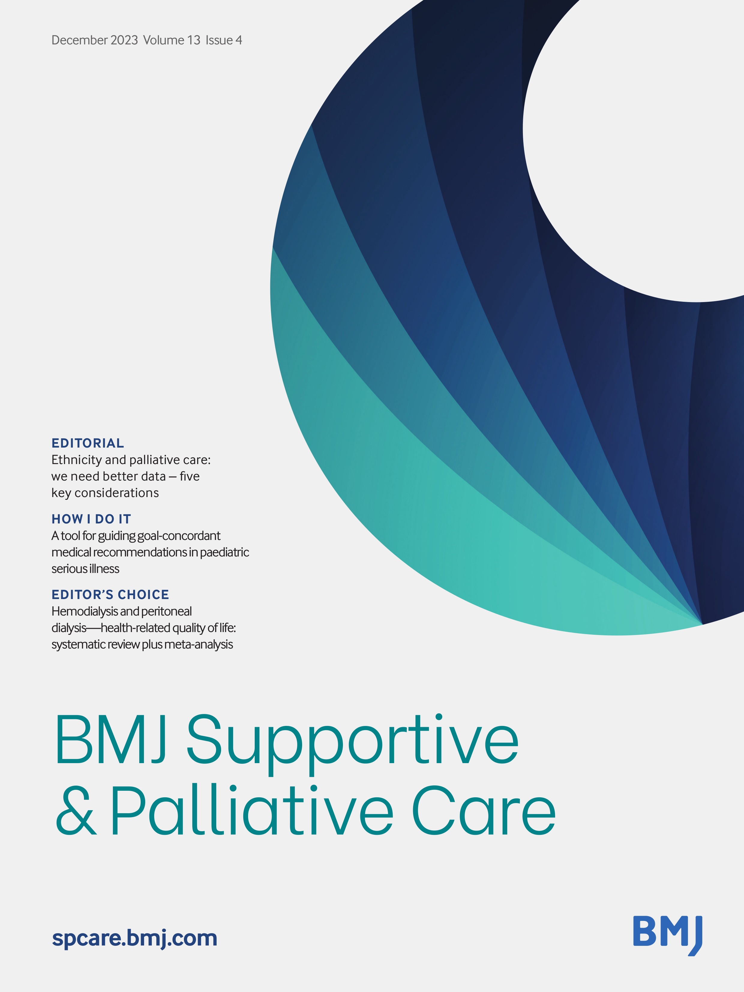 Ethnicity and palliative care: we need better data - five key considerations