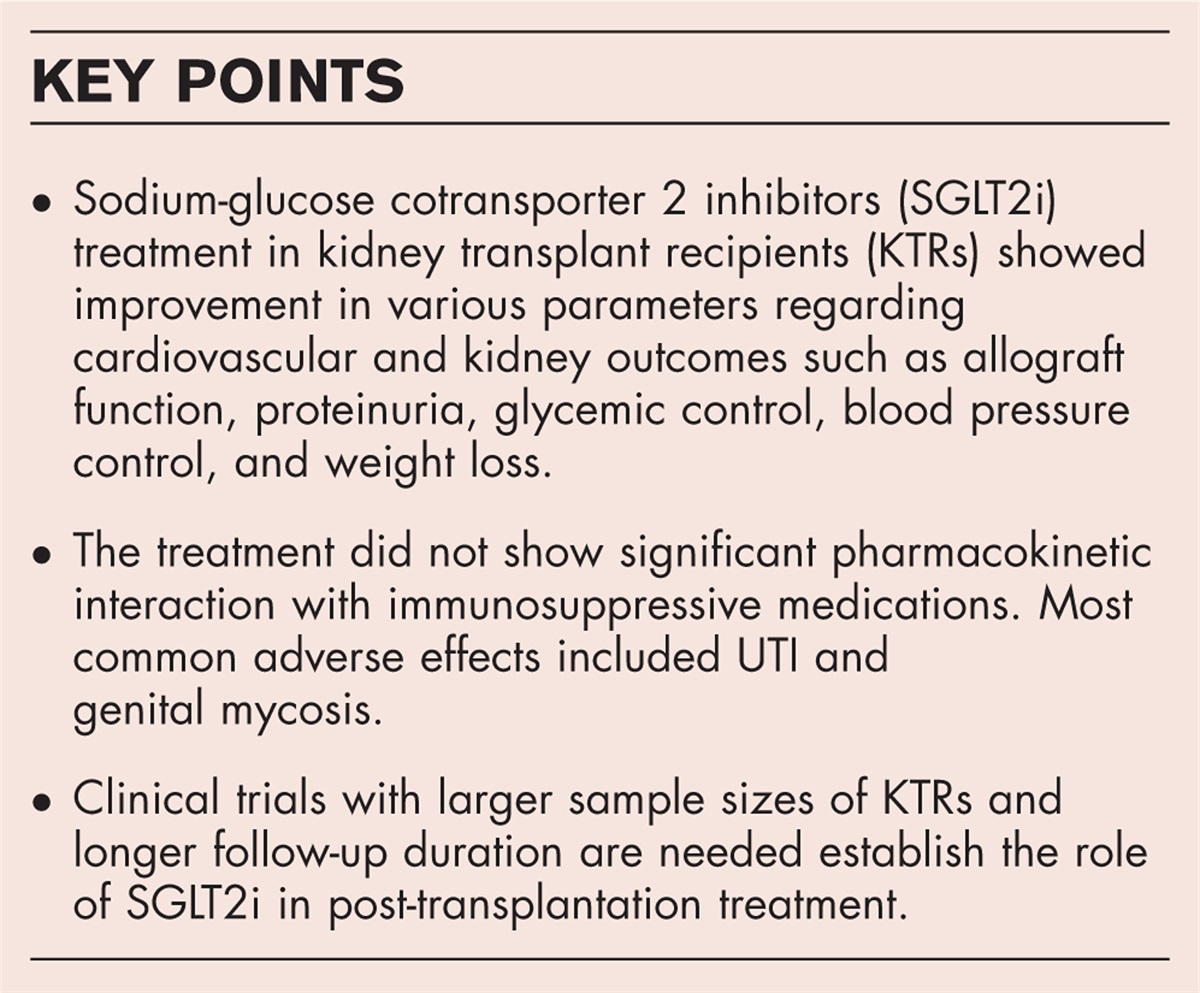 Sodium-glucose cotransporter 2 inhibitors and cardiorenal outcomes in kidney transplantation