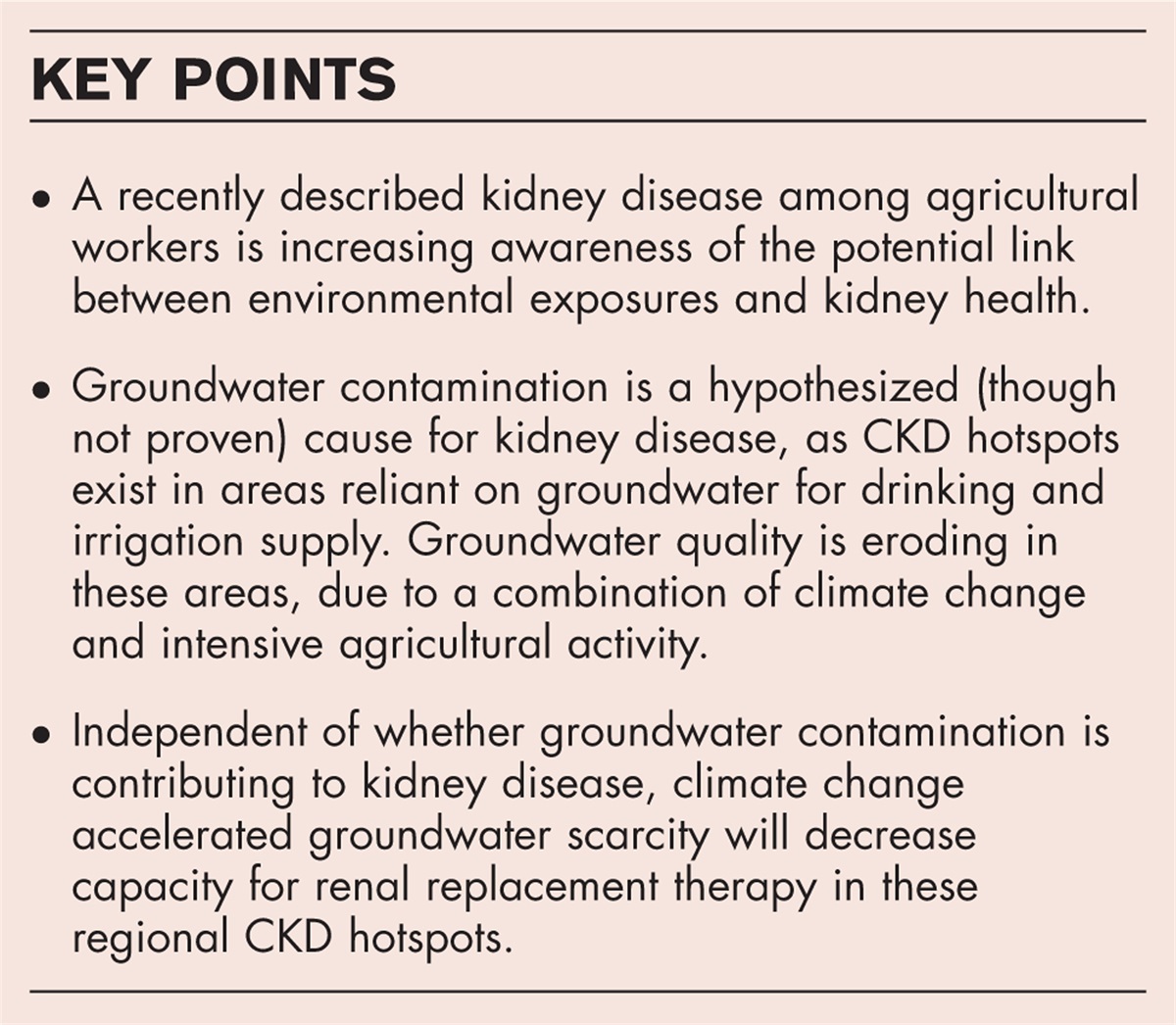 Kidney disease hotspots and water balance in a warming world