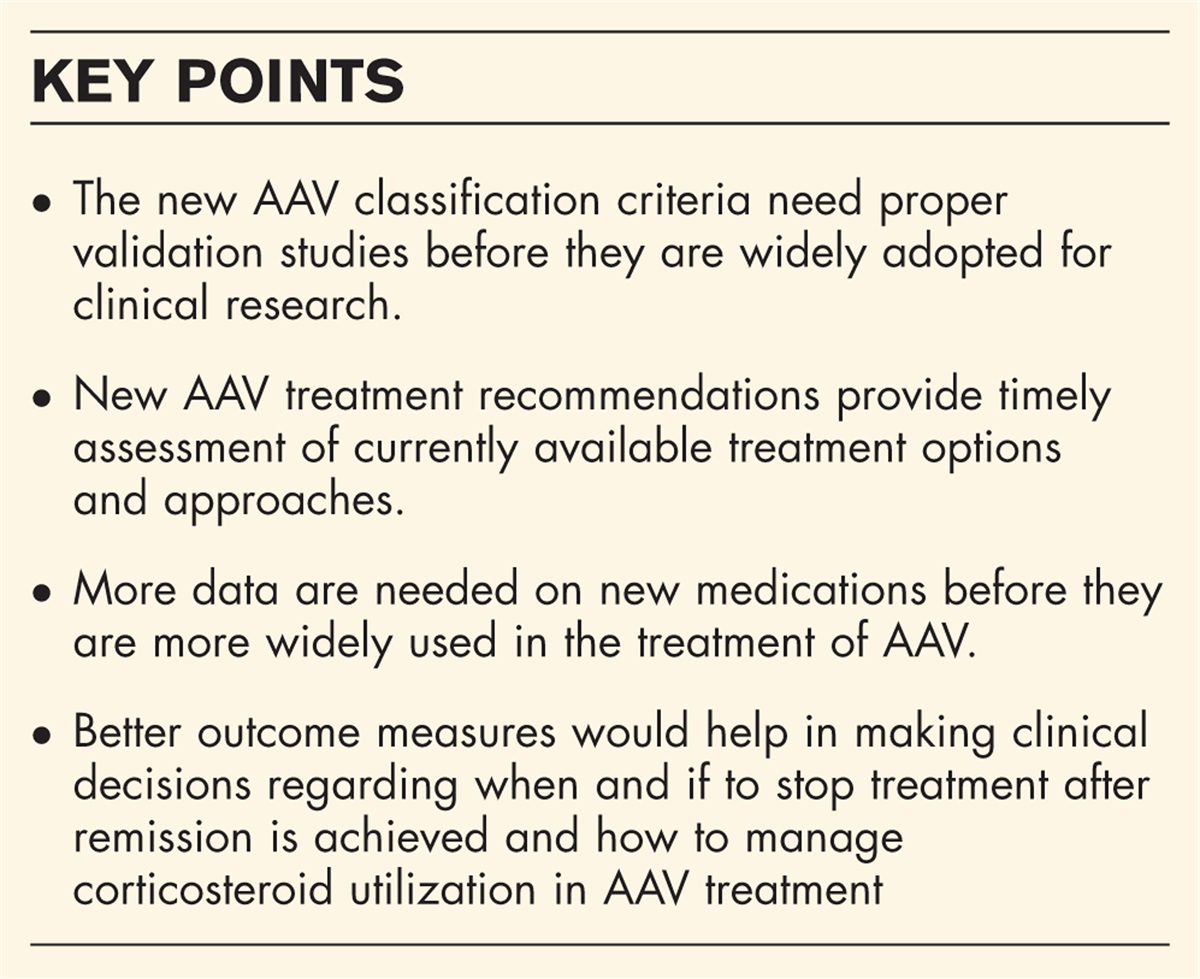 Current treatment approach to ANCA-associated vasculitis